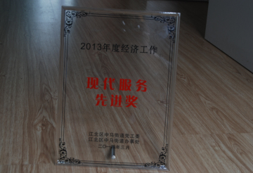 祝賀寧波仁本獲得“2013年度經濟工作現代服務先進獎”
