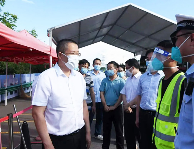 蕪湖市長寧波慰問蕪湖仁杰疫情防控員工