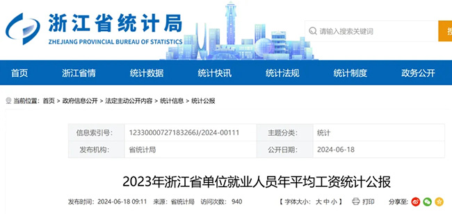 最新！2023年浙江省平均工資出爐！你是什么段位？社保基數也要跟著調整了？